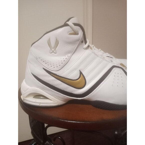 Men's White Nike Air Ups Basketball sneakers nike Size 11.5 White 313531-171 - Picture 5 of 14
